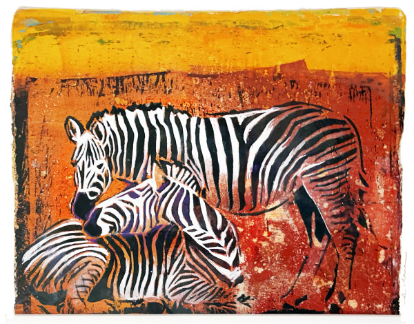 Zebras by Linda Sherman