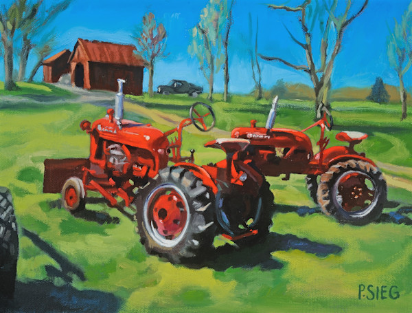 Red Paint and Muddy Tires by Patrick Sieg