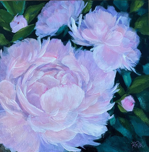Pretty in Pink Peonies by Raquel Roth