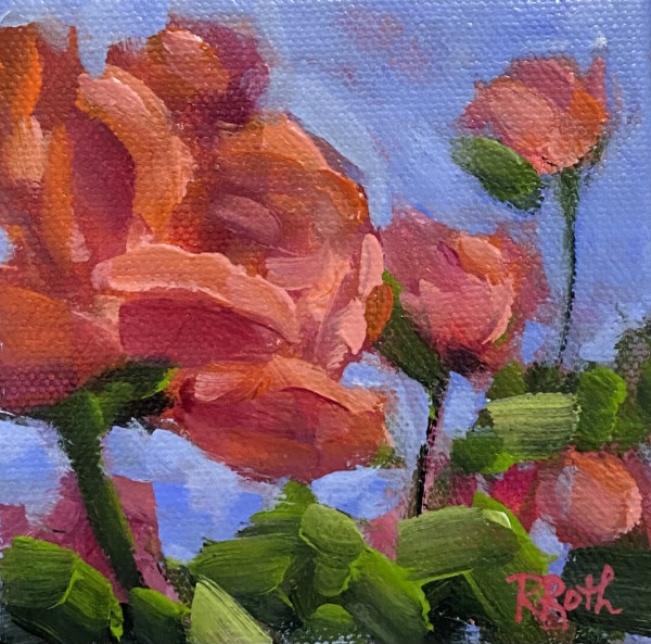 Polka Dot Rosy by Raquel Roth