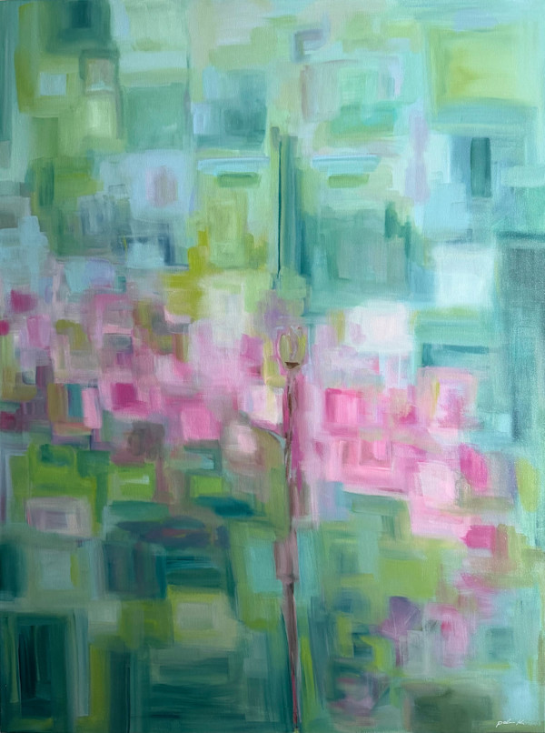 ‘Pressed Against the Glass - Spring’s Whisper” by Karen Palmer, Image 1.