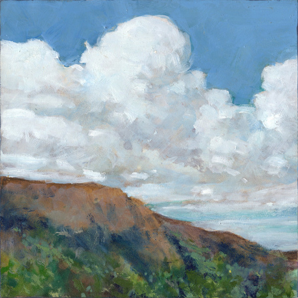 Far West Mesa and Clouds by Baron Wilson
