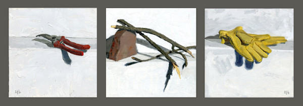 Punish the Earth - Still Life Tryptych by Sarah F. Burns