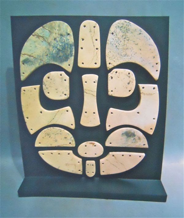 Mosaic Tile Mask, Late Neolithic, Gansu Area, China (1) by Unknown
