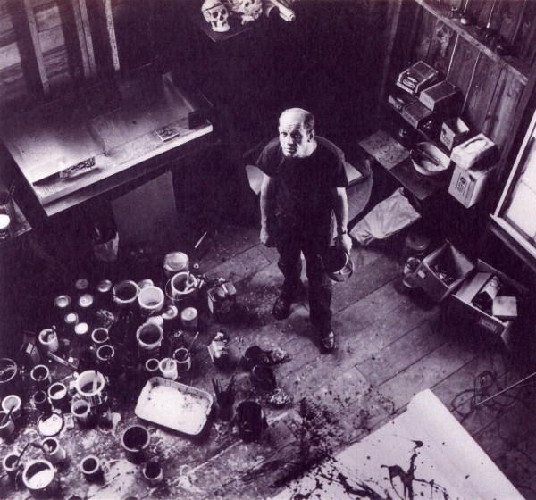 Jackson Pollock (with skull) by Rudy Burckhardt