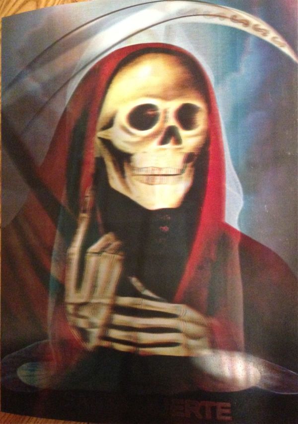 Santa Muerte Hologram (1) by Unknown