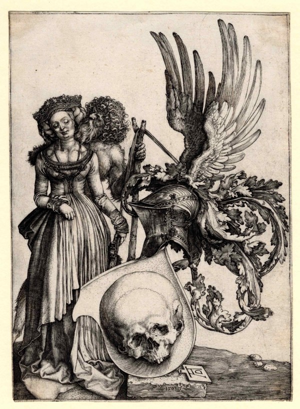 The Coat of Arms with the Skull by Albrecht Durer