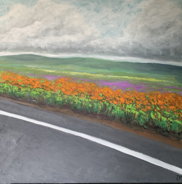 Flowers Along the Road by David Diethelm