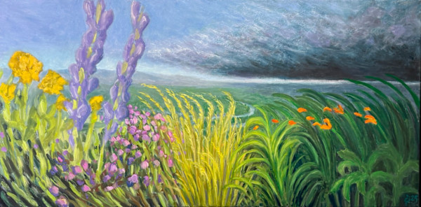 Storm Approaches Our Little Eden by David Diethelm