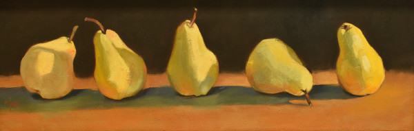 Five Pears by Claudia Morgan