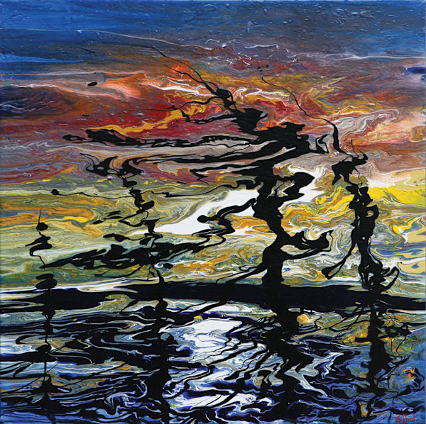 Windswept Sunset by elva hook