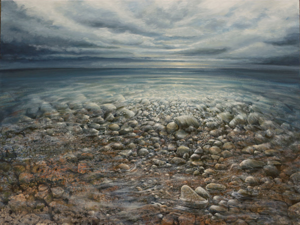 Lake Ontario, Cloudy Shore by elva hook