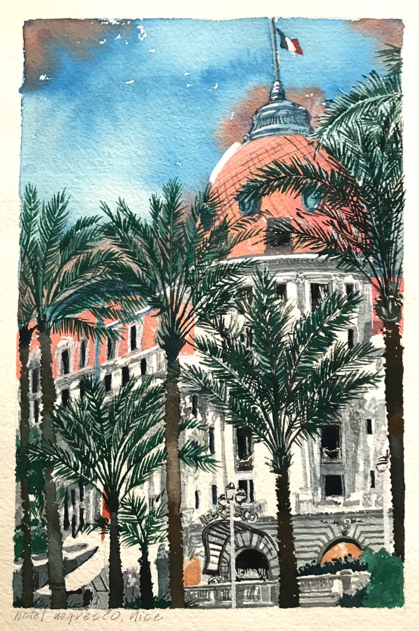 French Postcard Series: Hotel Negresco, Nice by Michael Anderson
