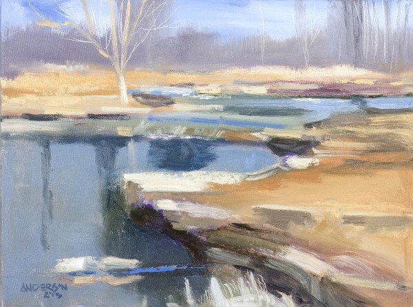Stream, Winter, 2015 by Michael Anderson
