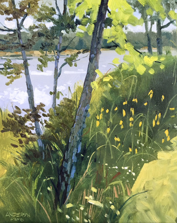 Trees By The Mississippi, 06/24/2018 by Michael Anderson