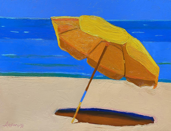 Yellow Umbrella by Michael Anderson