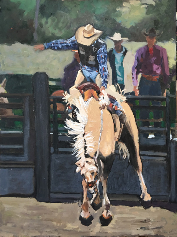 PA Bronc Buster by lesliemillerfineart@icloud.com