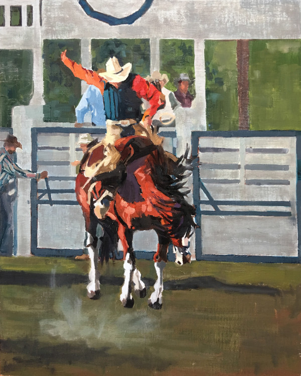 Bronc Buster by lesliemillerfineart@icloud.com