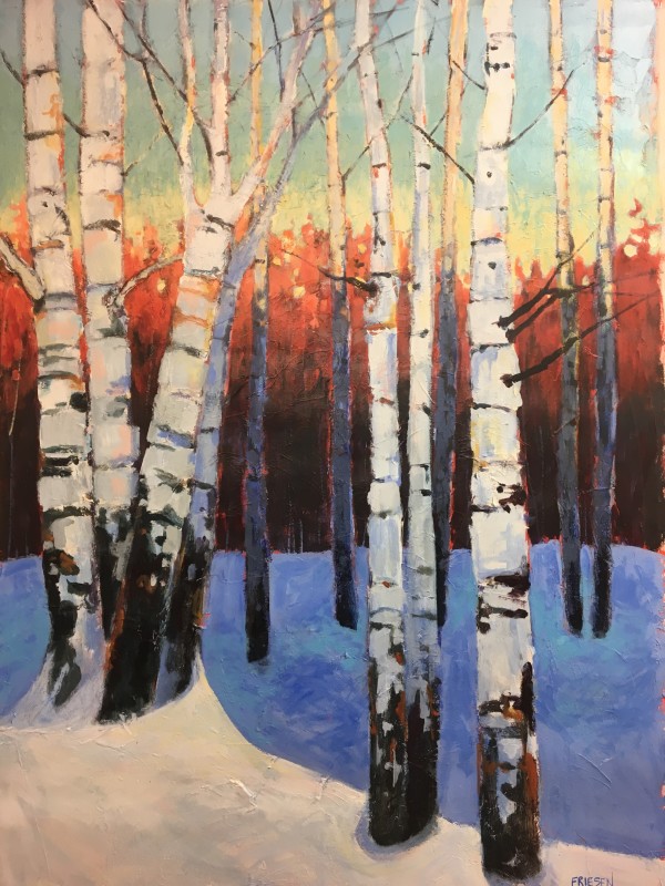 Sleeping Birches 2 by Holly Friesen