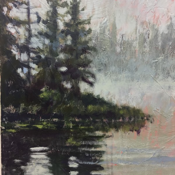 Pink Pond #6 by Holly Friesen