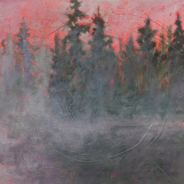 Pink Pond #4 by Holly Friesen