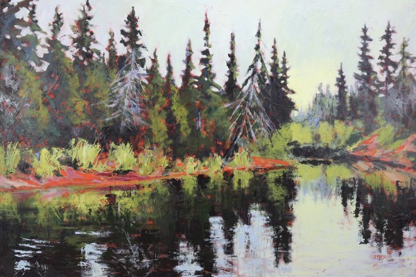 Trees Dreaming River by Holly Friesen
