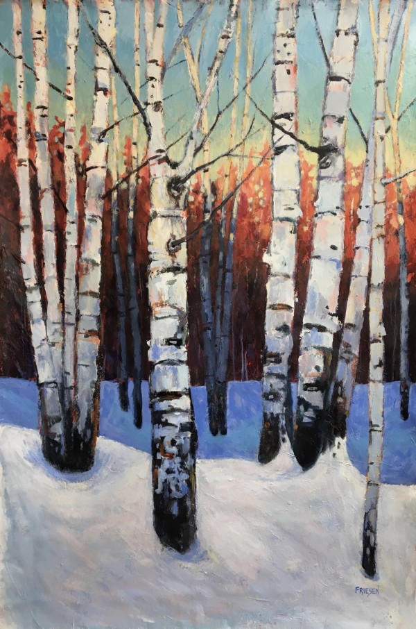 Sleeping Birches 1 by Holly Friesen
