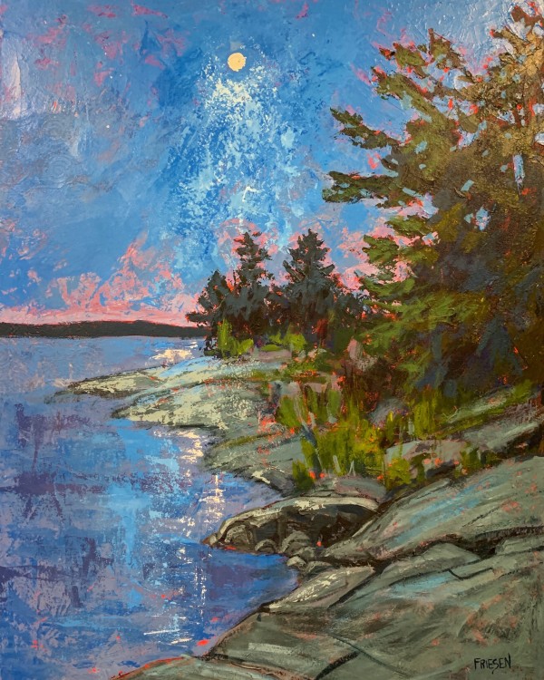 Nocturnal Shoreline by Holly Friesen
