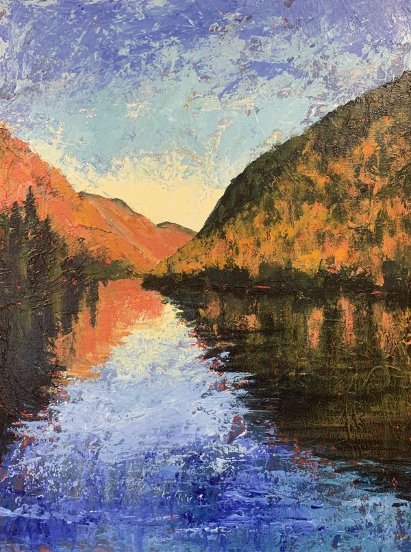 Cascade Lake (Autumn Glow) by Holly Friesen