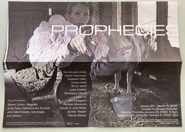 Prophecies poster by Swiss Institute