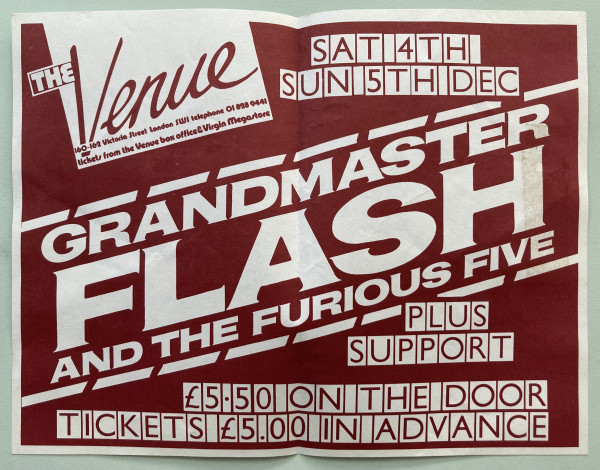 The Venue advertisement by Grandmaster Flash and The Furious Five