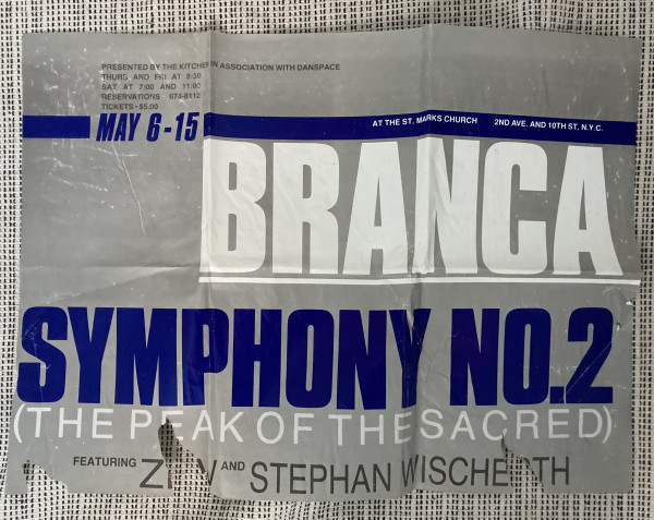 Branca Symphony No. 2 poster by Glenn Branca