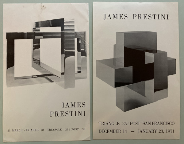 exhibition cards by James Prestini