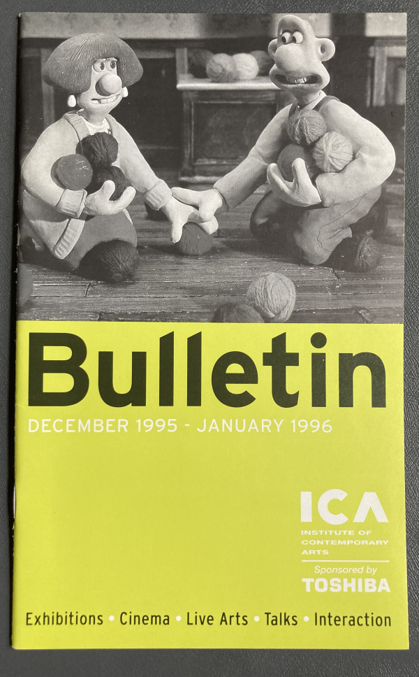 ICA Bulletin December 95-January 96 by Institute of Contemporary Arts