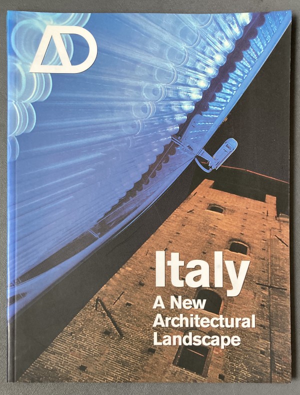Italy: A New Architectural Landscape by Architectural Design