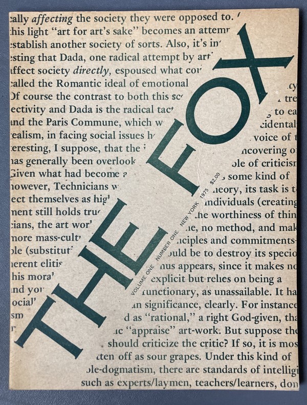 The Fox vol. 1 number 1 by Fox