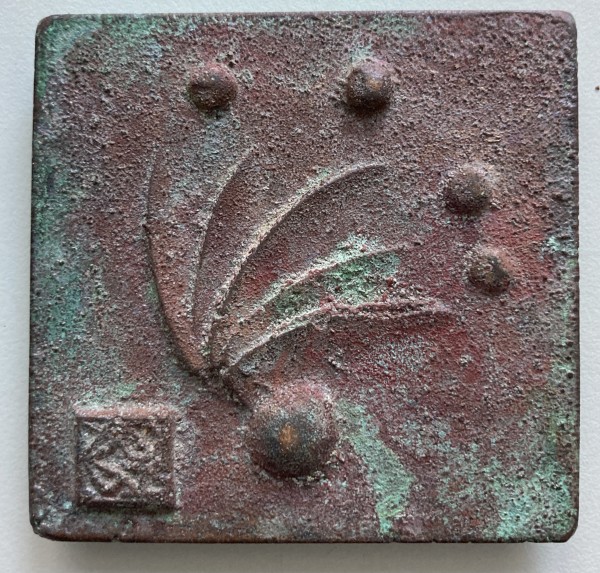 bronze tile by Paolo Soleri