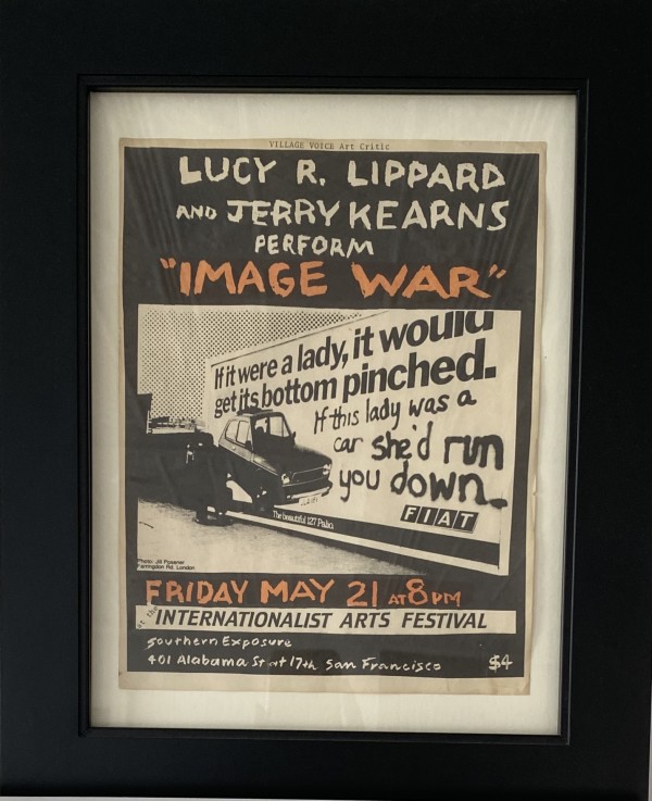 Lucy R. Lippard and Jerry Kearns perform "Image War" [Poster] by Lucy Lippard
