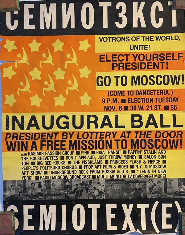 Semiotext(e) Inaugural Ball Poster by Semiotext(e)