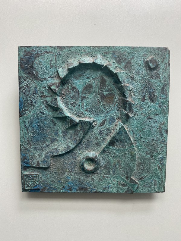 Arcosanti Large Square Bronze Tile by Paolo Soleri