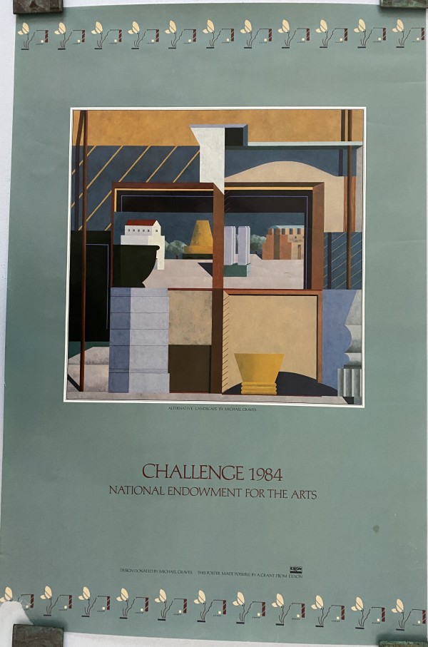 Challenge 1984 National Endowment for the Arts Exhibition Poster by Michael Graves