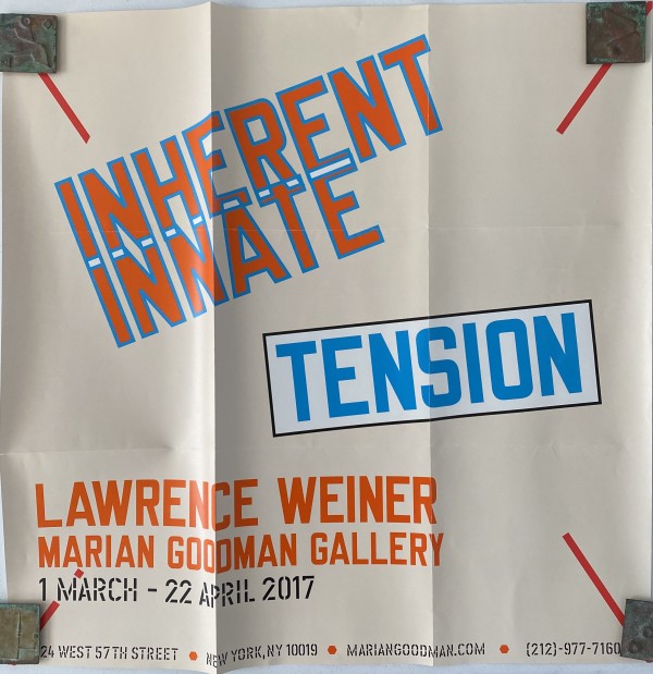 Inherent Innate by Lawrence Weiner