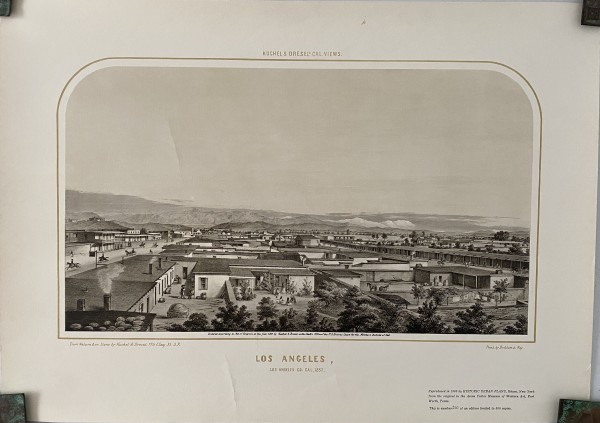 Los Angeles, Los Angeles Co. Cal, 1857 by Kuchel & Dressel