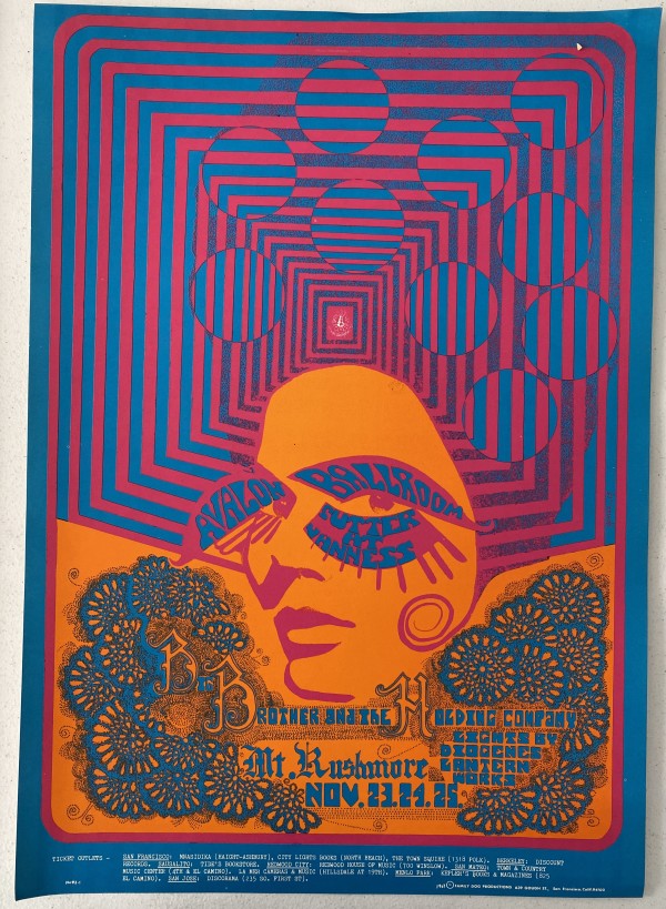 Avalon Ballroom Sutter at Vanness, Big Brother and the Holding Company by Family Dog Productions