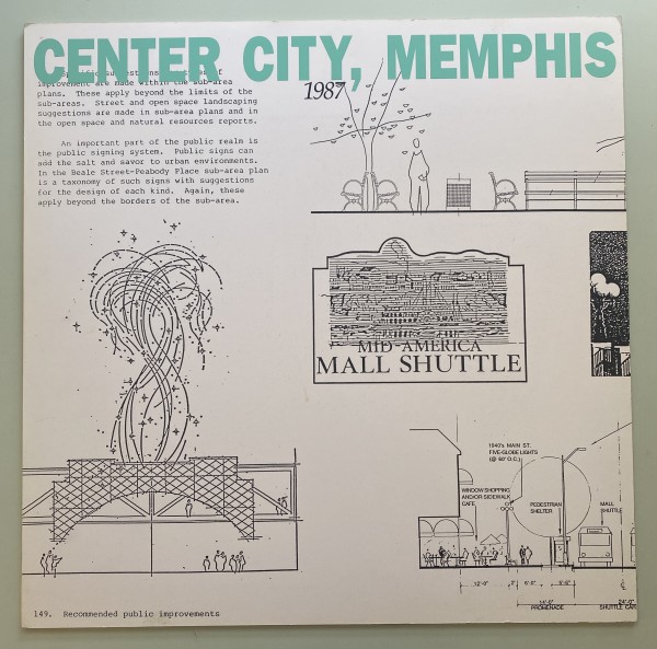 Memphis Center City Development Plan by Denise Scott Brown, Robert Venturi