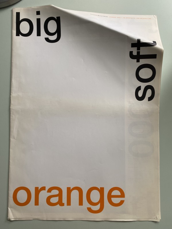 Big Soft Orange Exhibition Publication by Michael Speaks, Curator