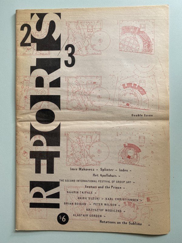 Reports Publication, Double Issue January 1992 by Kyong Park