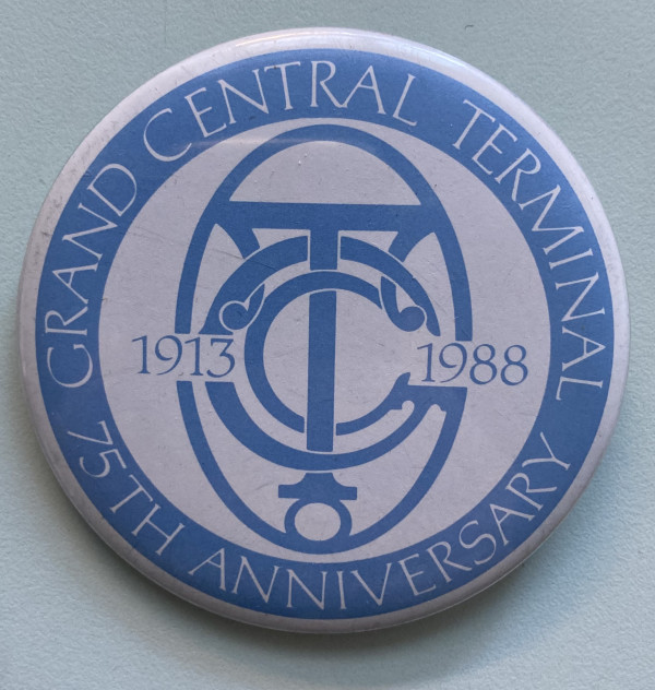 Grand Central Terminal 75th Anniversary button by Grand Central Terminal