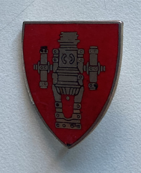 red shield pin by misc. unknown