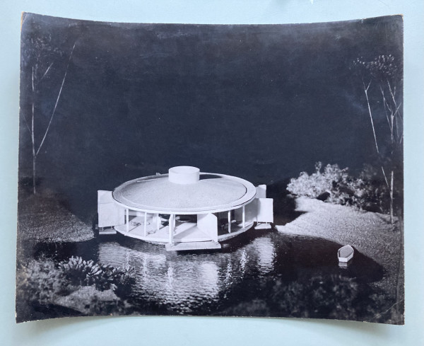 Photograph of an architectural model by E.J. Cyr